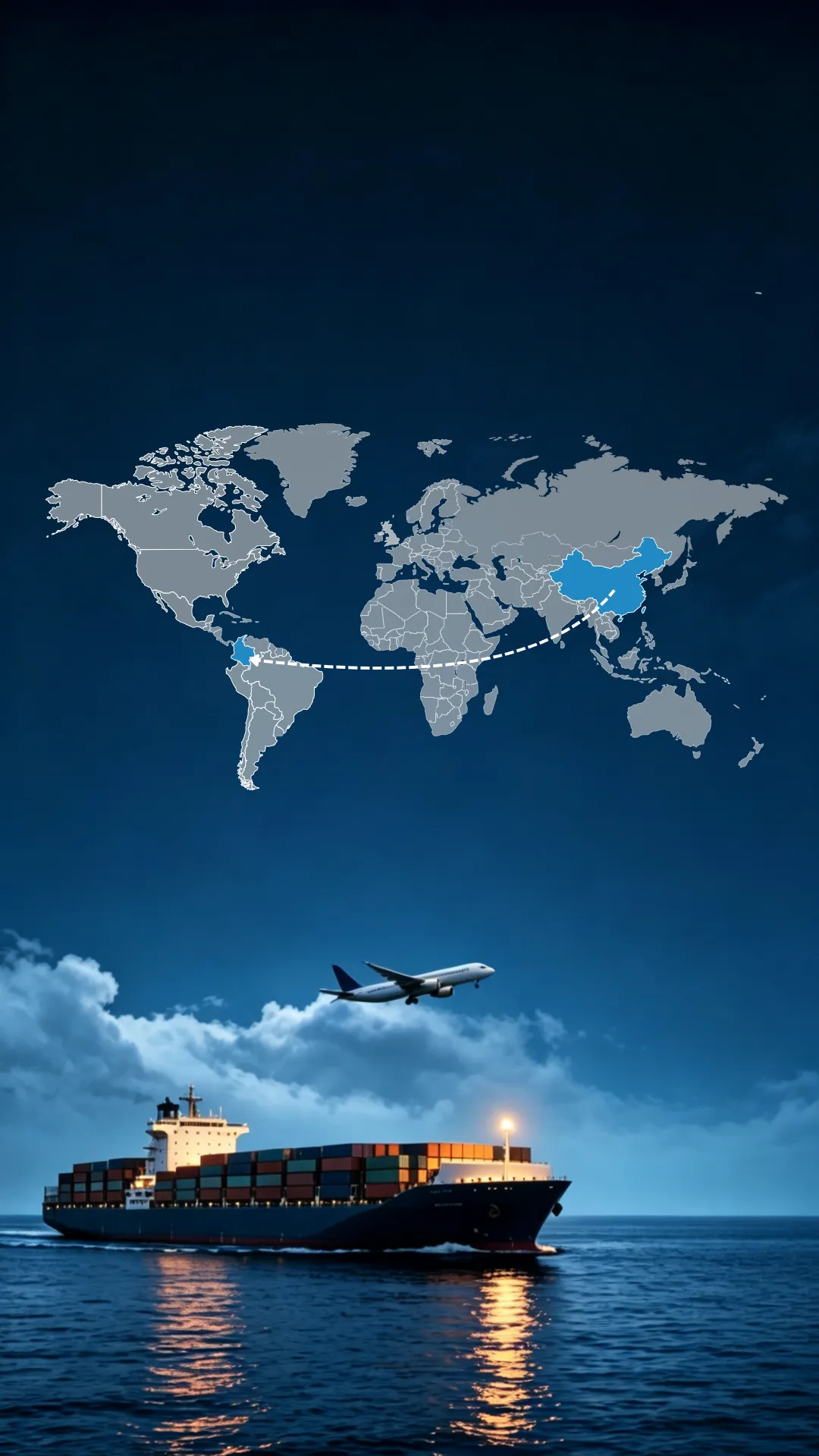 Shipping from China to Colombia
